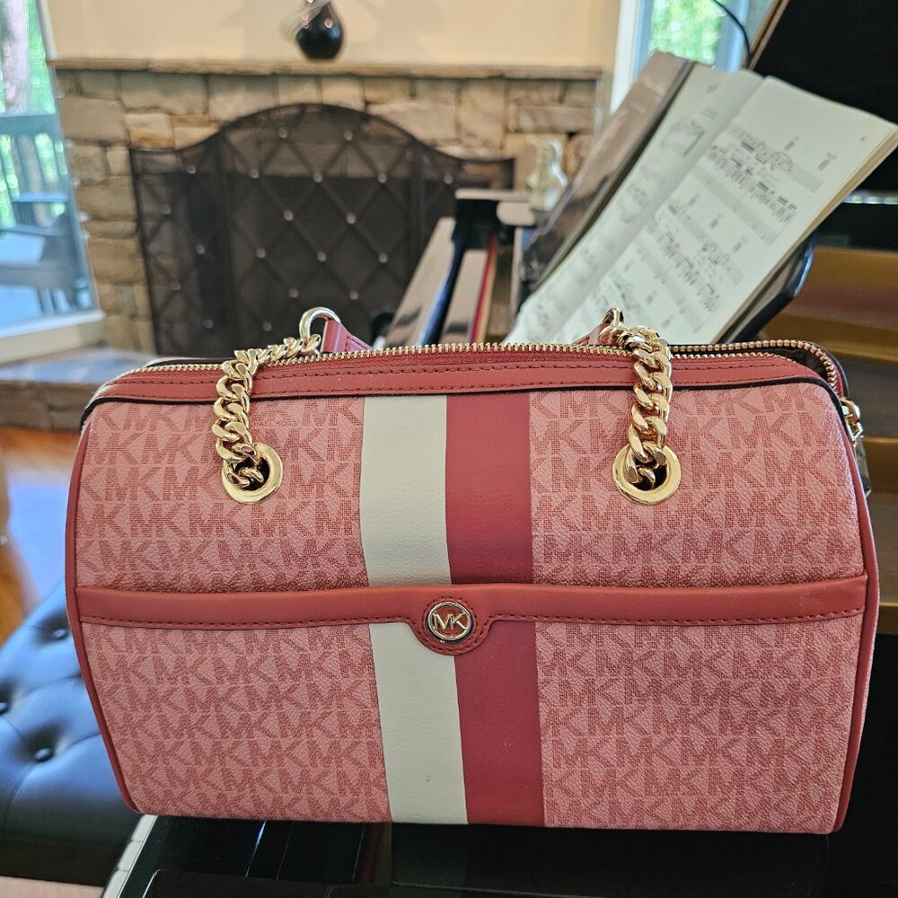Michael Kors Bedford Signature Satchel (Rare) - Picture 12 of 13